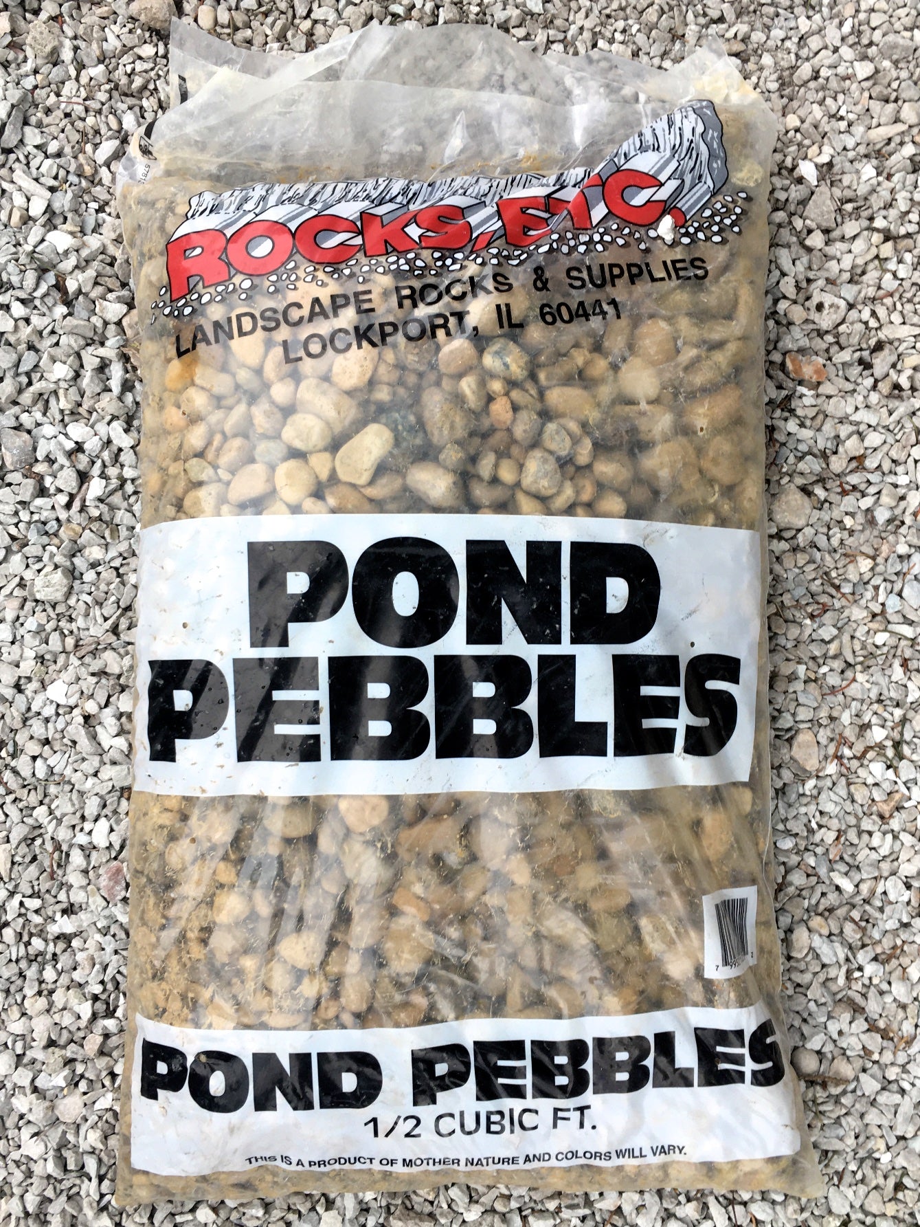 Pond Pebbles .5 cu. ft.
