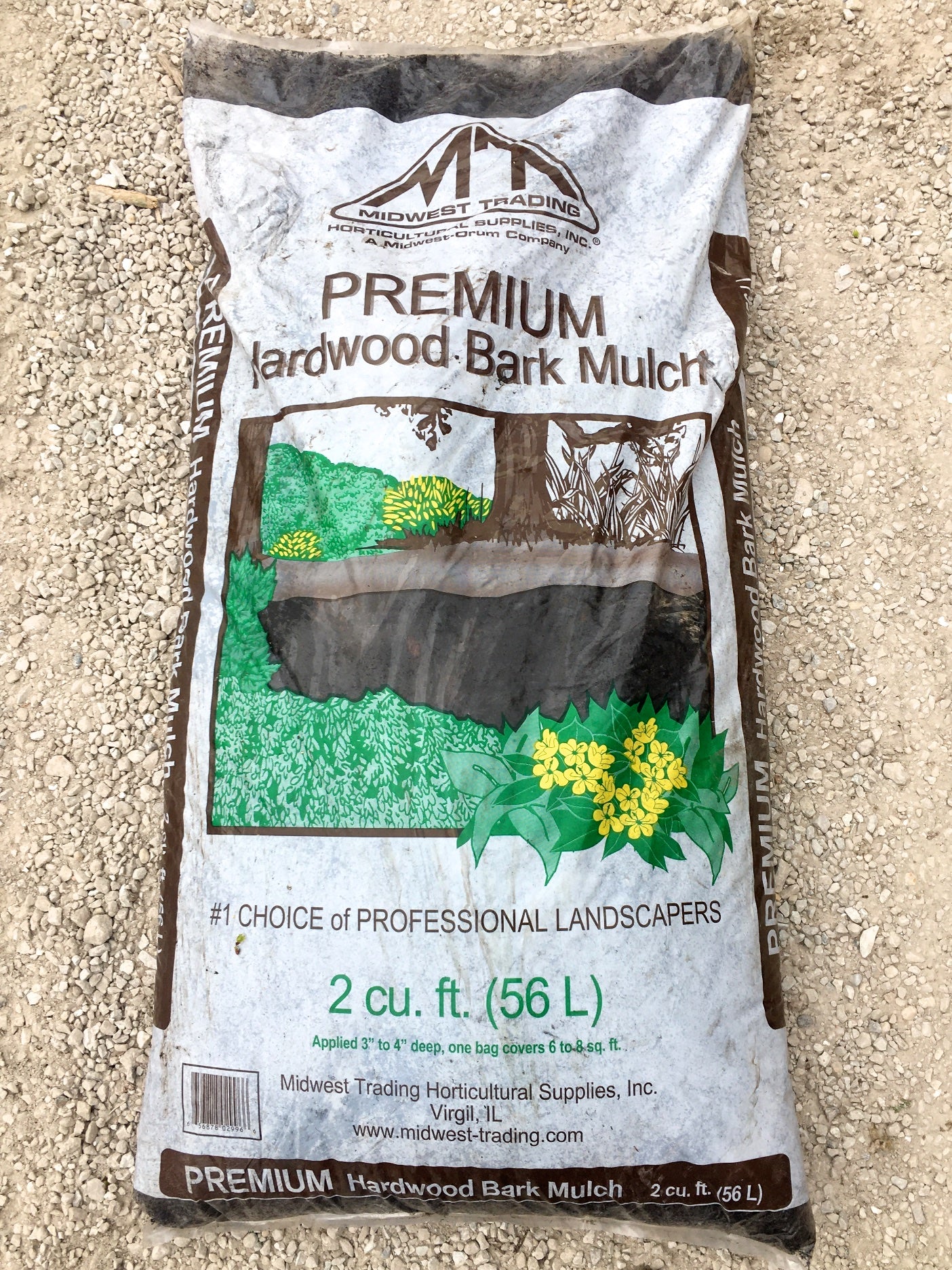 Premium Hardwood Bark Mulch 2 cu. ft.
