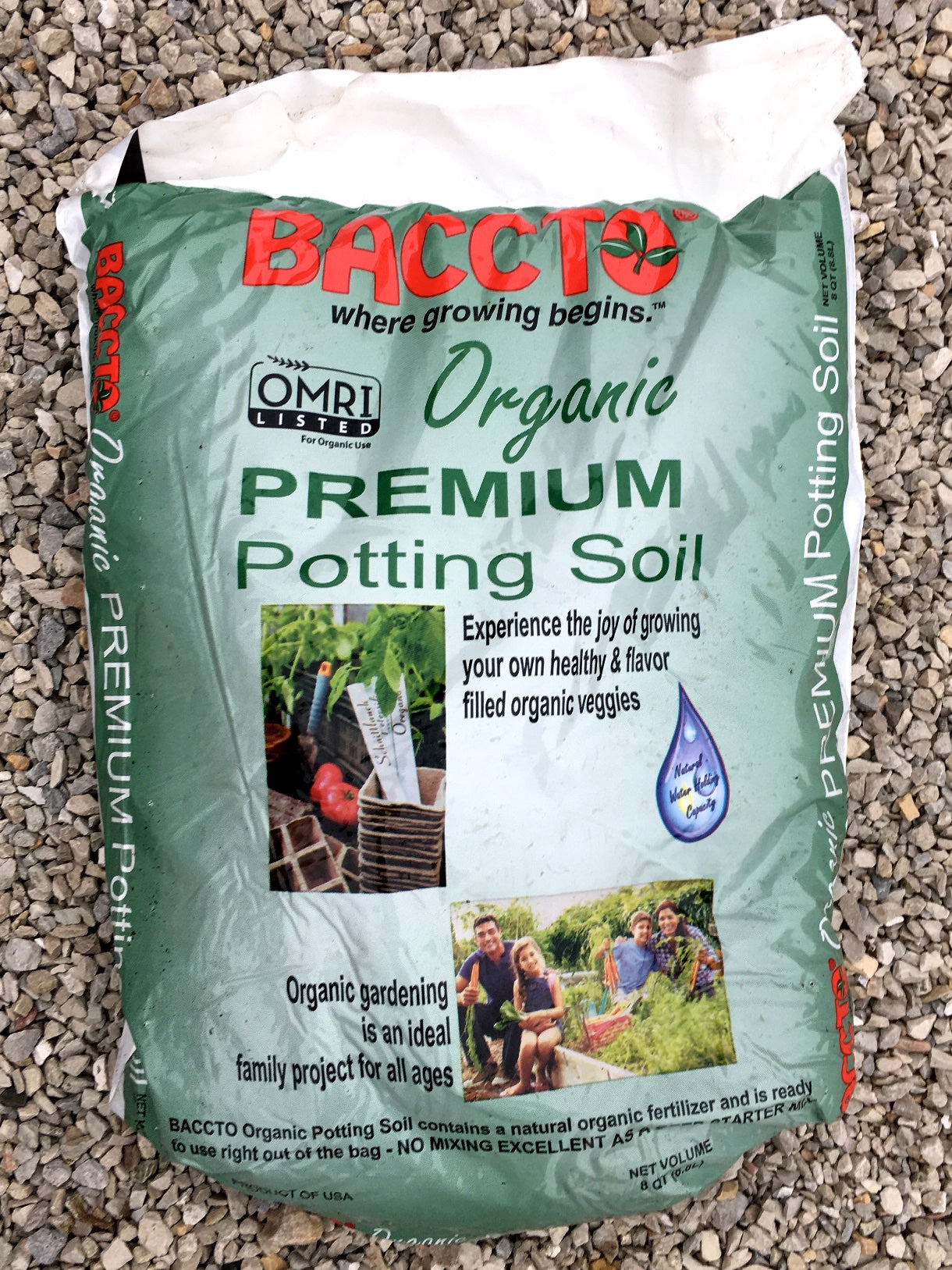 Baccto Organic Premium Potting Soil 8 qts.
