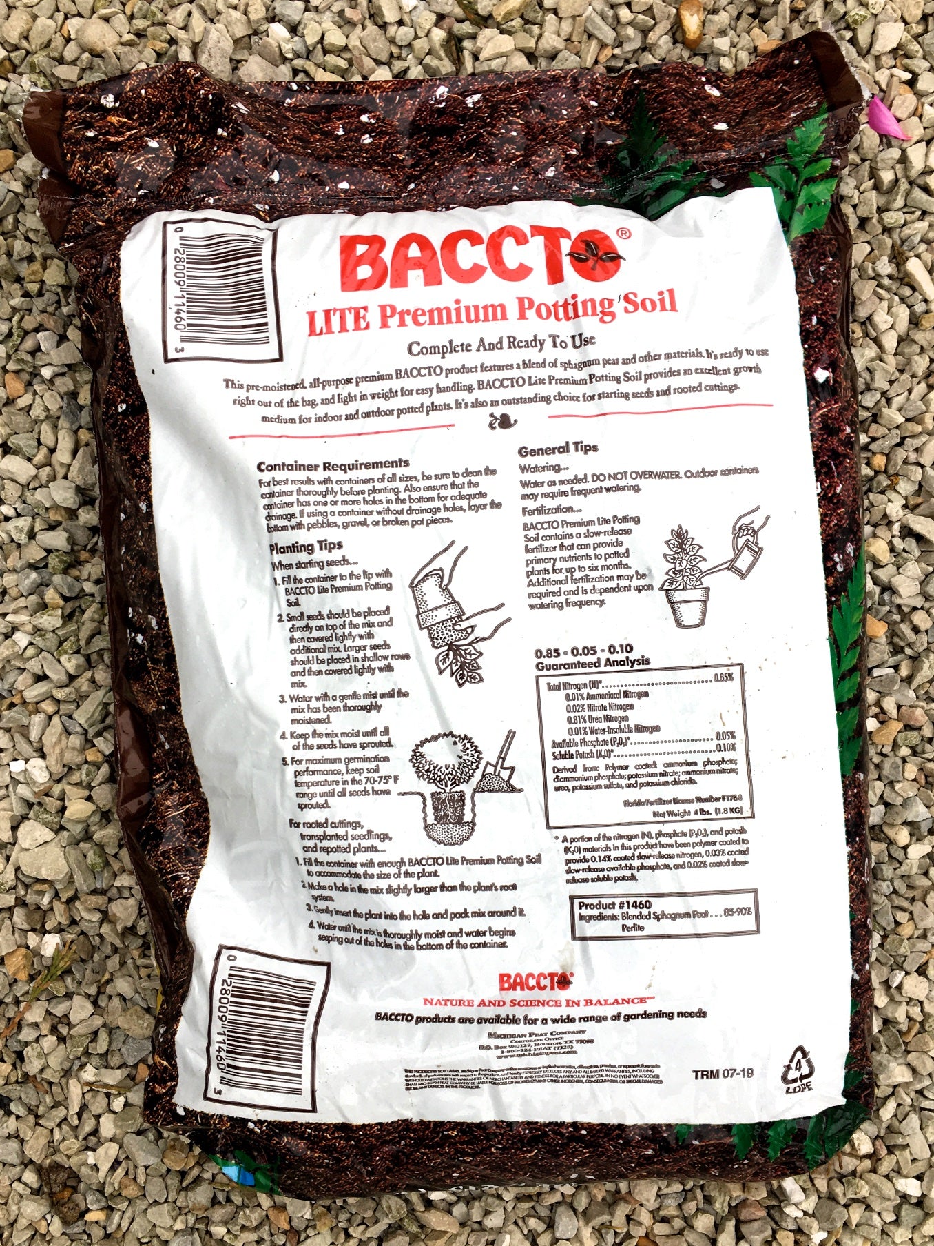 baccto potting mix Baccto Lite Premium Potting Soil 8 qts