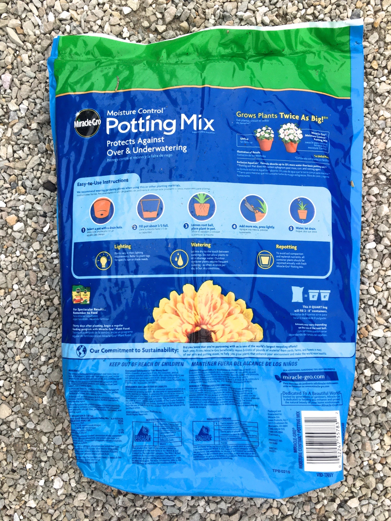 miracle gro soil potting mix Miracle-Gro Moisture Control Potting Mix 8 qts. – Vern Goers Greenhouse