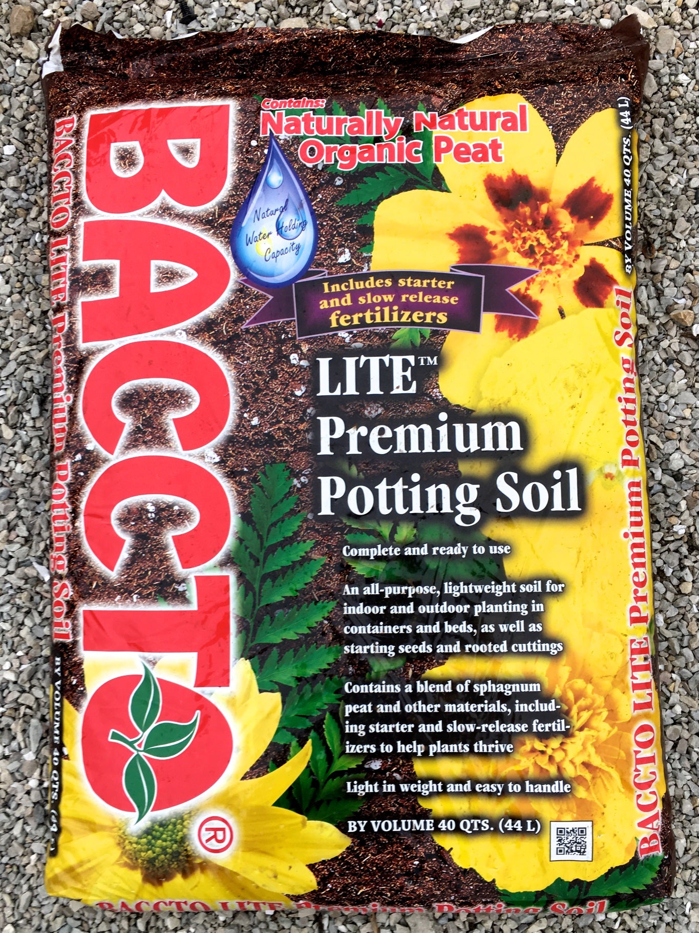 Baccto Lite Premium Potting Soil 40 qts.
