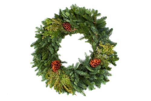 Mixed Noble Fir Wreath